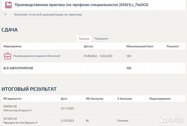 Мфпу Синергия мти Тесты Зачеты нир