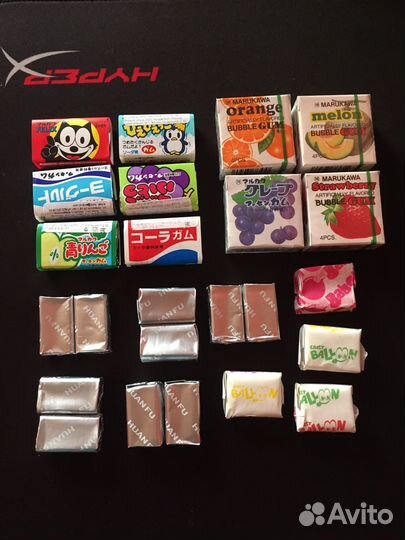 Japan bubble gum mix (15 вкусов) 20шт