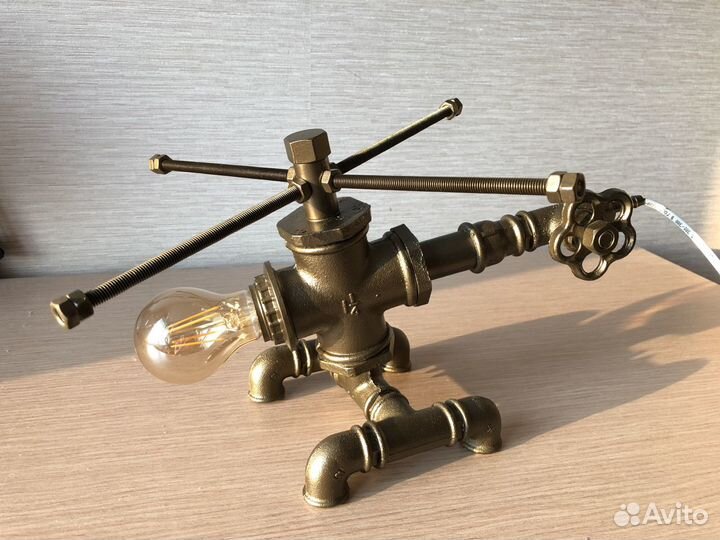 Светильник вертолет лофт