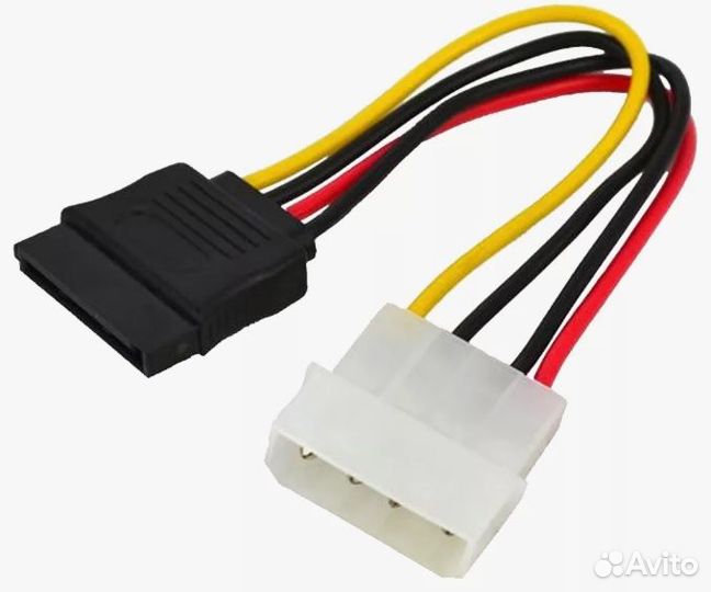 Переходник питания SATA, для hdd, ssd, dvd