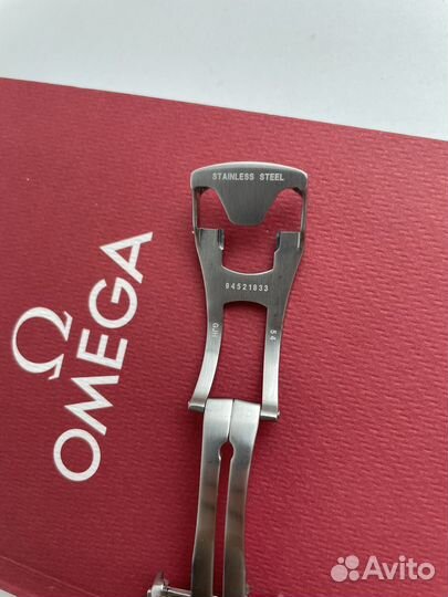 Omega стальная раскладная застежка клипса 18 мм