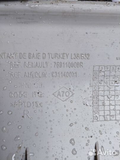 Обшивка стойки Renault Fluence I (2009—2013)