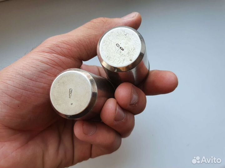 Стопки серебро 875 проба