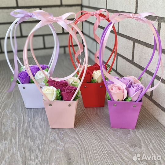 Мыльные букеты на корпоратив розы