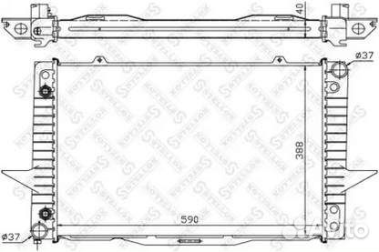 Радиатор охлаждения двигателя