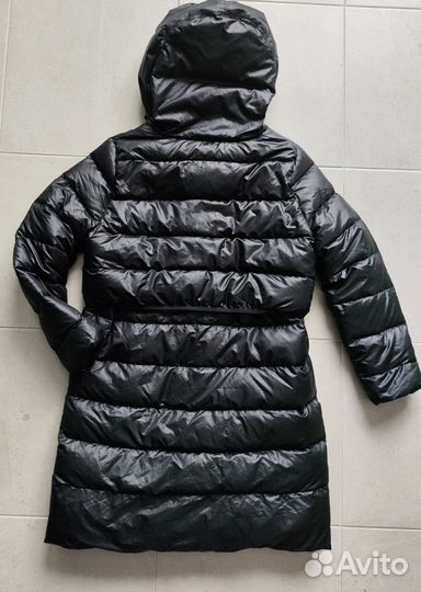 Новый удлинённый пуховик Nike оригинал чёрный S,L