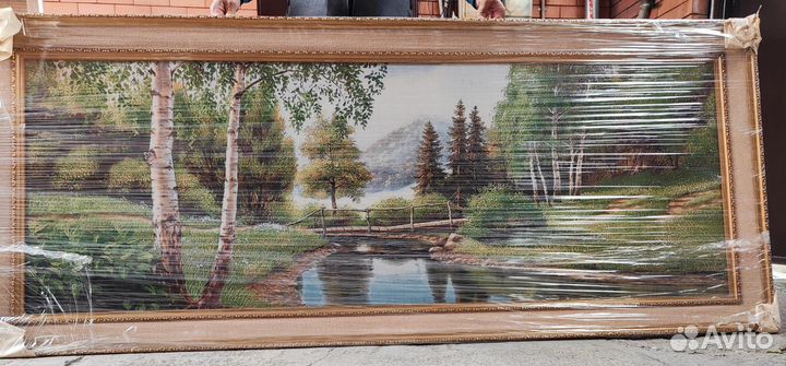 Картина в раме гобелен