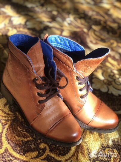 Ботинки кожаные