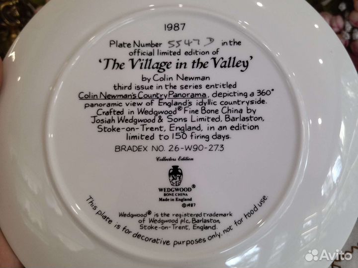 Тарелка The Village in the Valley Colin Newman