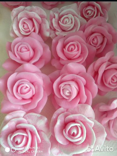 Розы из мыла