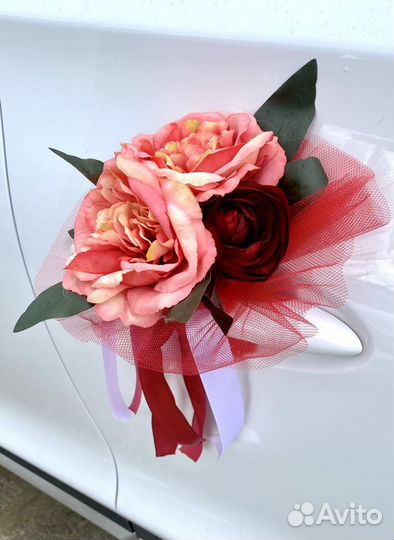 Свадебное украшение на машину аренда