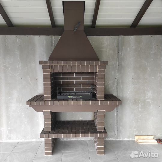 Мангальный комплекс из кирпича Барбекю