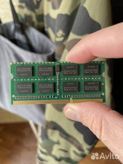 Оперативная память ddr3 4 gb sodimm 1600MHZ