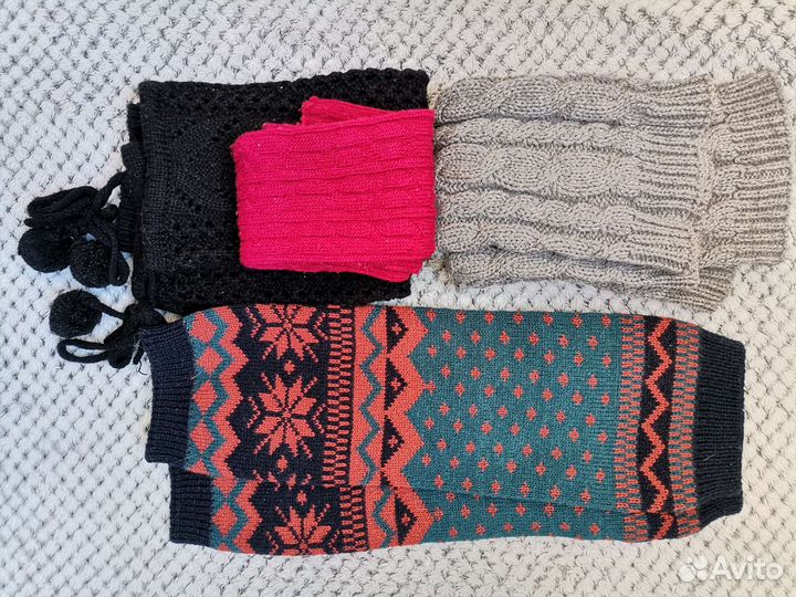 Гетры шерстяные, вязаные