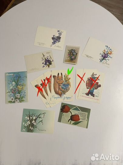 Открытки СССР 8 марта