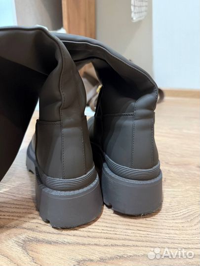 Сапоги трубы женские серые Dino Albat