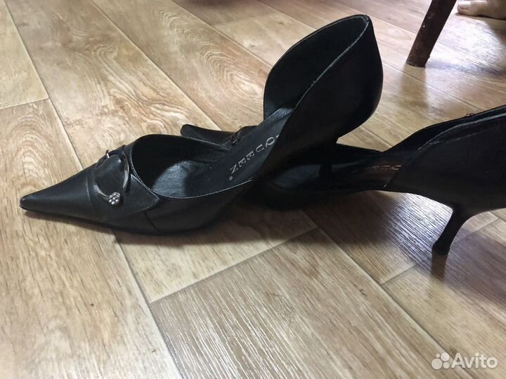 Туфли кожаные