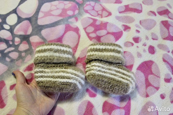 Пинетки теплые для малыша