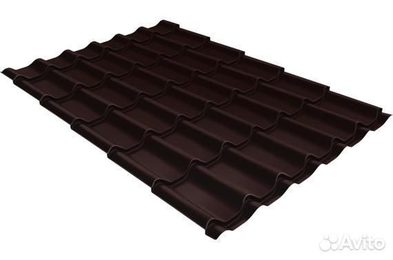 Металлочерепица Монтеррей 0,5 Satin RAL 8017 шокол