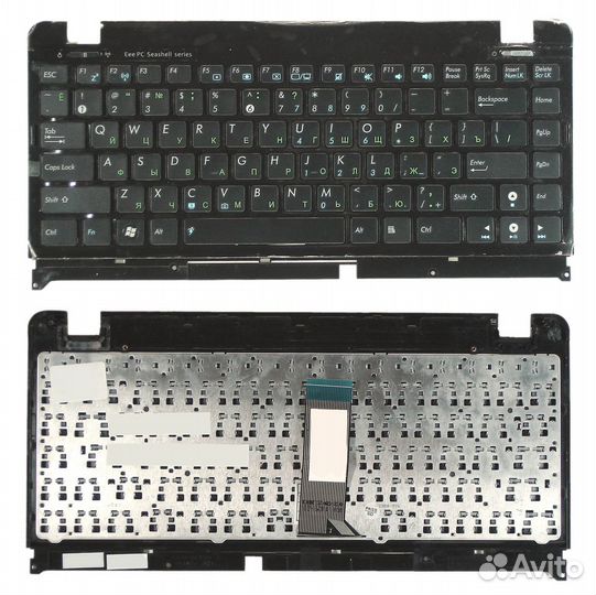 Клавиатура Asus Eee PC 1215 черная (+рамка)