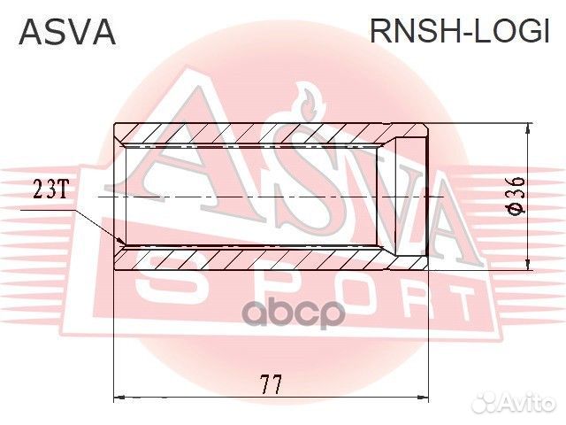 Rnsh-logi asva втулка внутреннего шруса rnshlog