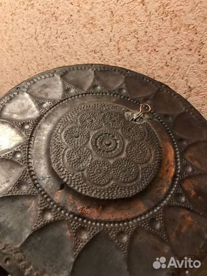 Чеканка Медь, настенная тарелка Ручная работа