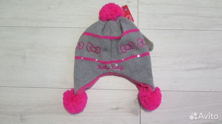 Шапка с перчатками Hello Kitty Размер 52