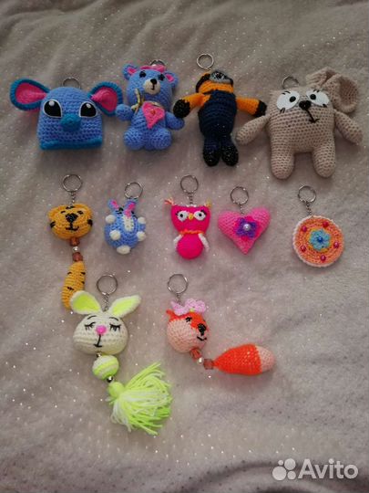 Брелоки вязанные