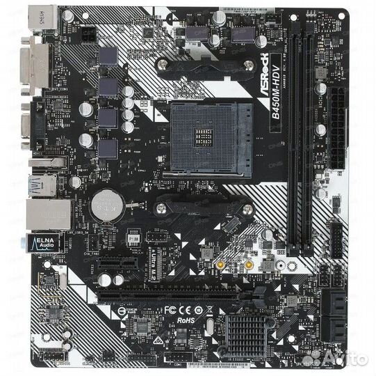 Материнская плата Asrock B450M-HDV R4.0 Soc-AM4 AM