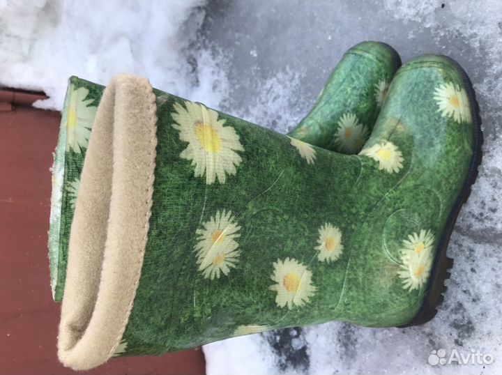 Резиновые сапоги с чулком 38/39 новые итальянский