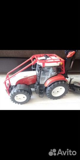 Трактор Bruder погрузчик бревен