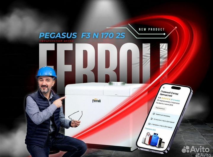 Котел газовый Ferroli Pegasus F3 N 170 2S