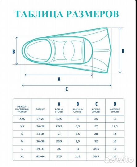 Ласты yuke спорт для плавания 30-32 размер