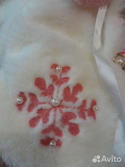 Шубка снежинка на 2-4года
