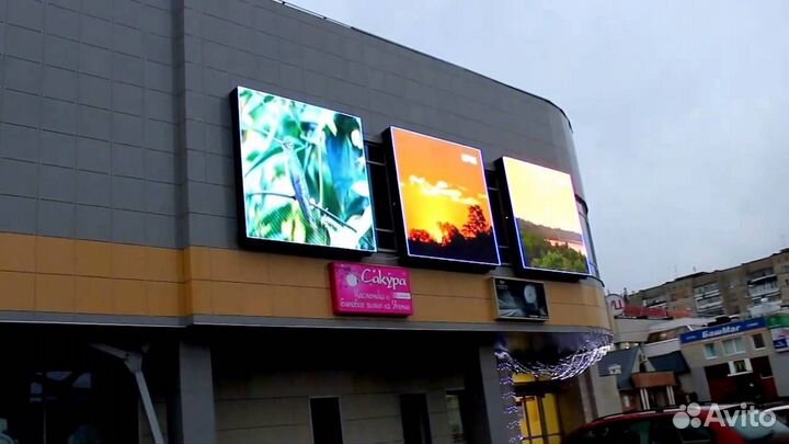 Уличные экраны для рекламы. Производство, монтаж
