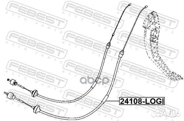 Трос сцепления 24108-logi Febest