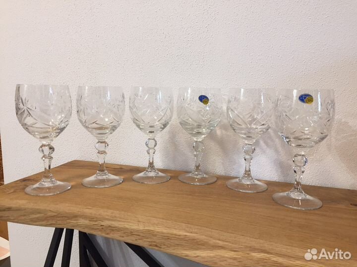 Бокалы хрустальные (набор 6 штук)