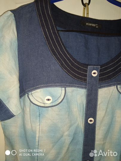 Платье женское 48 50 лен