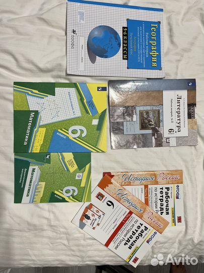 Рабочие тетради 6класс