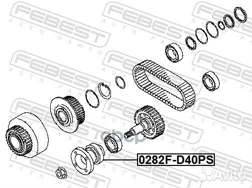 Фланец раздаточной коробки 0282FD40PS Febest