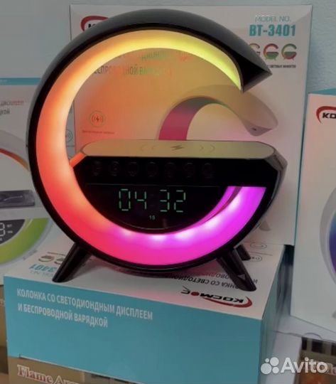 Умный Ночник с Зарядкой и Bluetooth Колонкой