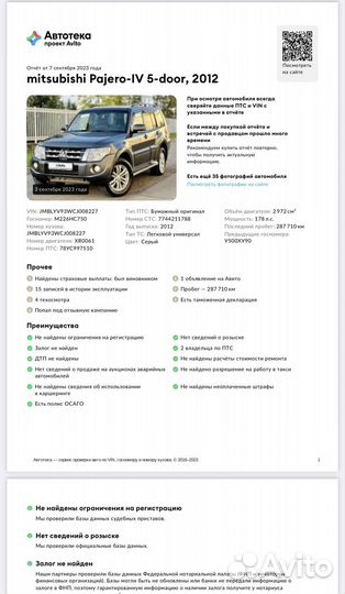 Mitsubishi Pajero, 2012