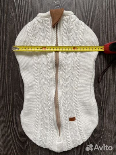 Кокон вязаный пеленальный для новорожденных loom