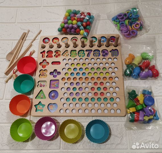 Деревянный сортер монтессори