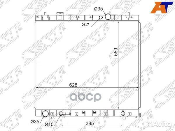Радиатор Ford Freda 95-99 / Mazda Bongo Friende