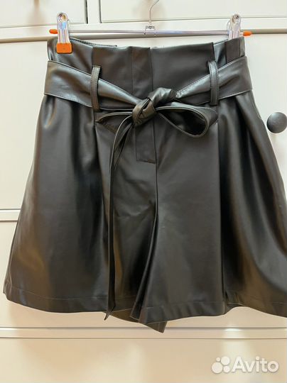 Шорты эко кожа