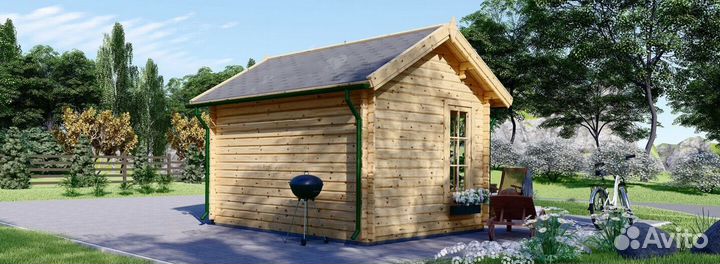 Дом из бруса шерлок 44 3x4