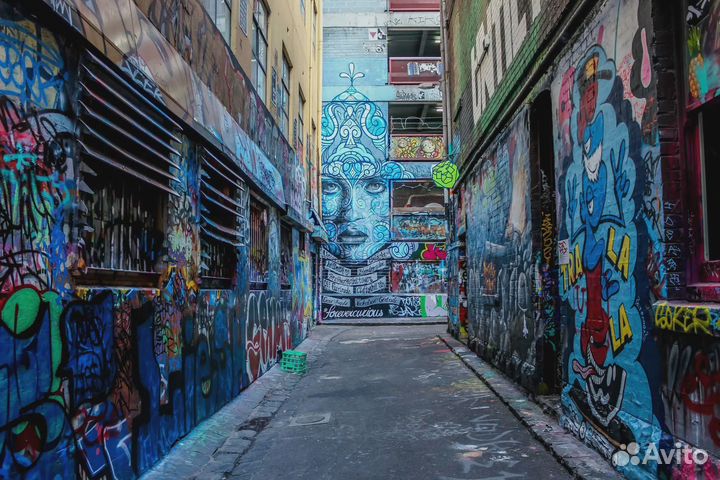 Уличный художник. Занятие по граффити