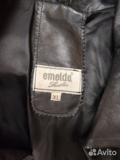 Кожаный плащ emelda, размер XL