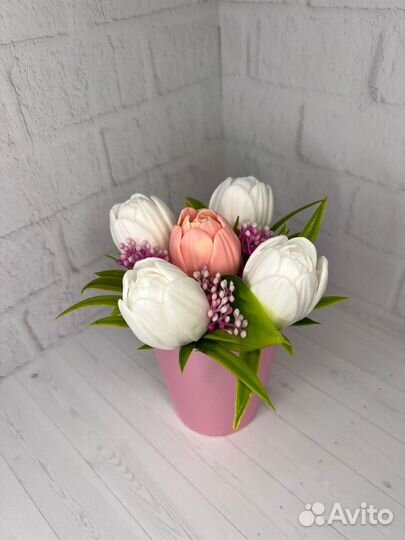 Букет цветов из мыла